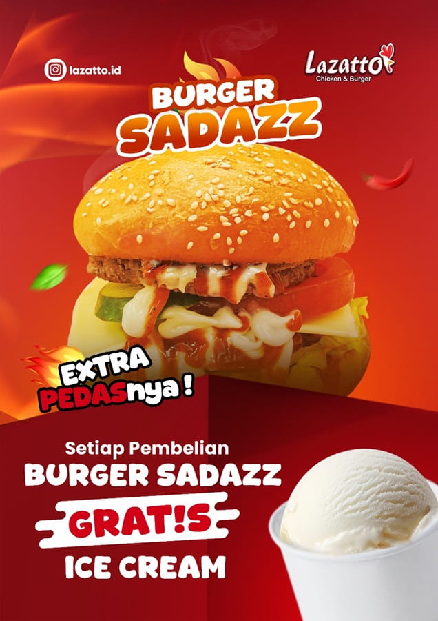 promo burger sadazz